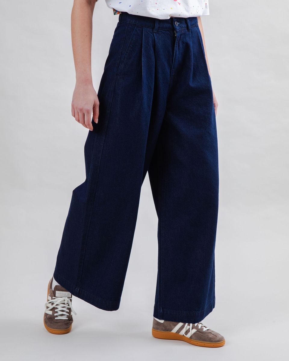 Brava Wide Leg Pants Denim Dark