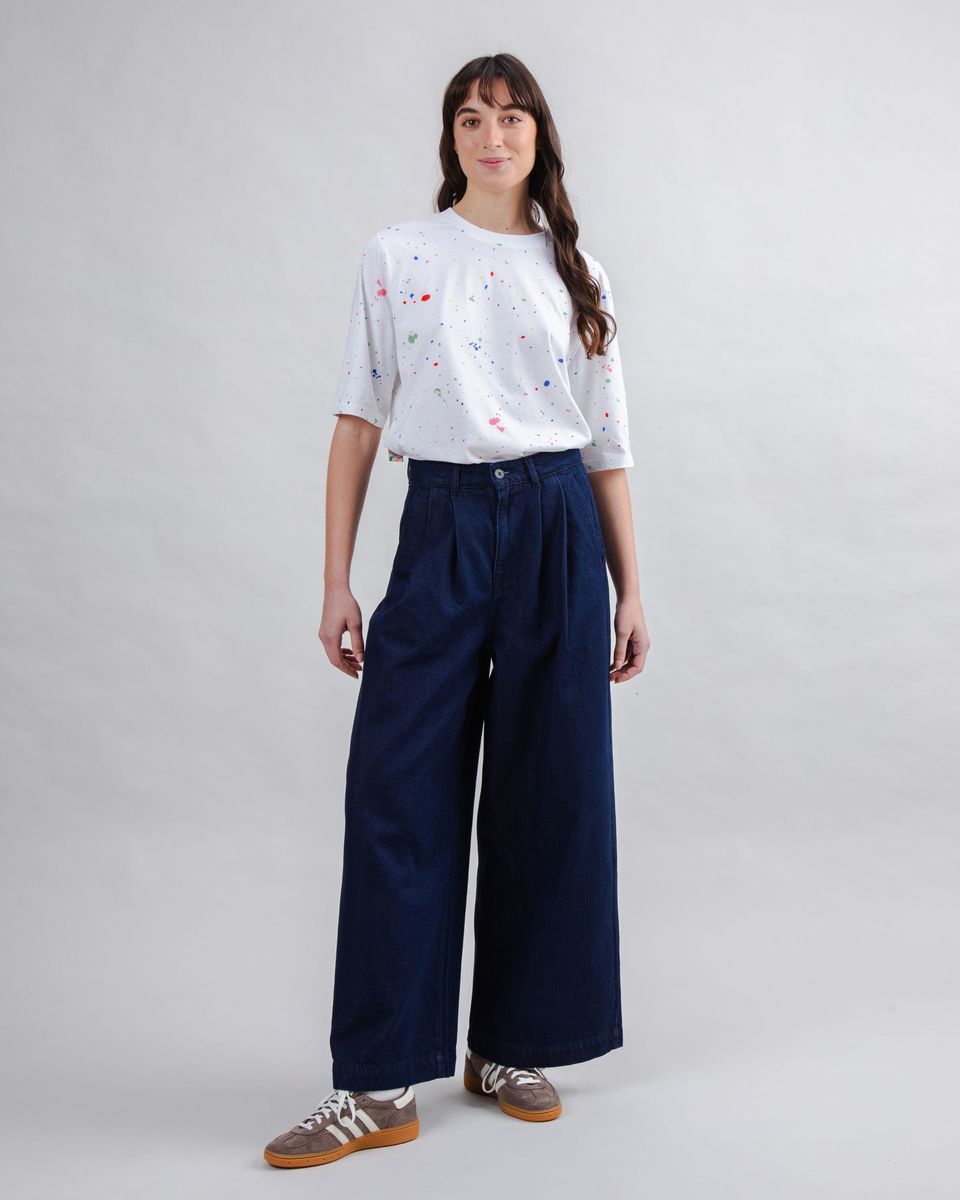 Brava Wide Leg Pants Denim Dark