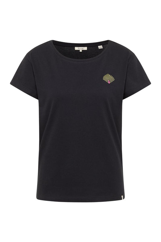 PAMELAA Tee with Fan Embroidery