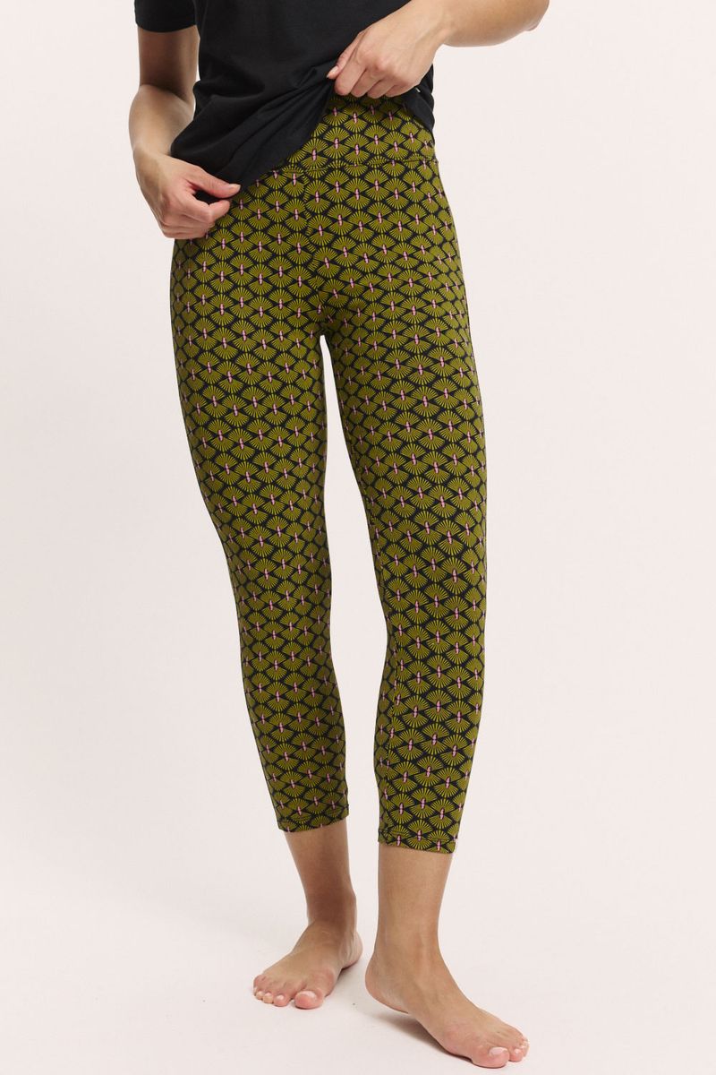 NAJARAA Fan Print Leggings