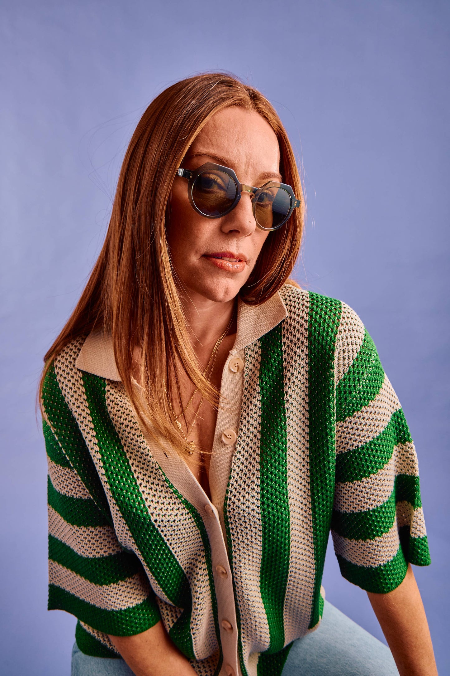SARDINE - Georgie - Verde Palma Green Sunglasses 